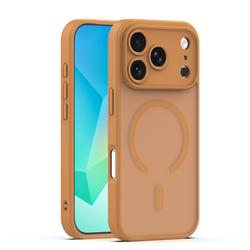 Mag Matt ruskea tarkkuusaukolla kuori iPhone 17 Pro Max / 18 Pro Max 6,9'' -mallille
