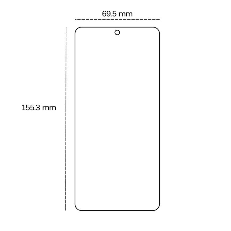 Karkaistu lasi 2,5D Motorola Moto G24 Powerille