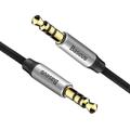 Baseus-&auml;&auml;nikaapeli Yiven M30 -liitin 3,5 mm -liitin 3,5 mm 1,0 m hopeanmusta