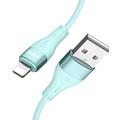 BWOO Minimalist Silicone 3A Cable X280L USB-A to Lightning green
