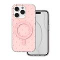 Bubble Dots Mag -suojakuori iPhone 14 Pro 6,1" -puhelimelle, pinkki