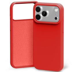 Mercury Silicone -silikonikotelo iPhone 17 Pro Max / 18 Pro Max -puhelimelle, punainen
