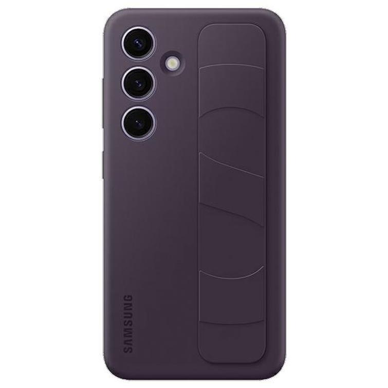 Samsungin pystyssä pysyvä suojakuori Samsung Galaxy S24 Plus -puhelimelle, tummanvioletti