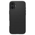 Spigen Liquid Air -suojakuori iPhone 16 6,1":lle mattamusta