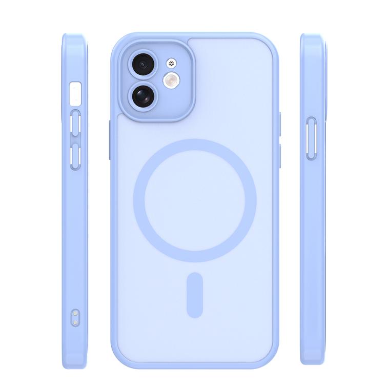 Mag Matt case for iPhone 12 6,1" light blue camera protection