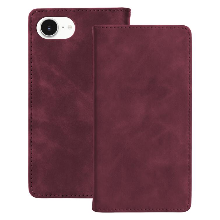 Smart Suede case for iPhone 16e / 17e maroon