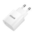BWOO CDA159 PD sein&auml;laturi 20W 1x USB-C-portti + Lightning valkoinen