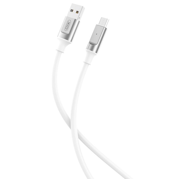 XO-kaapeli NB251 USB - microUSB 1,0 m 6A valkoinen