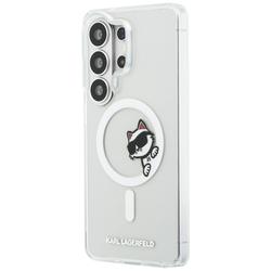 Karl Lagerfeld case IML Peekaboo Choupette MagSafe for Samsung Galaxy S26 Ultra transparent