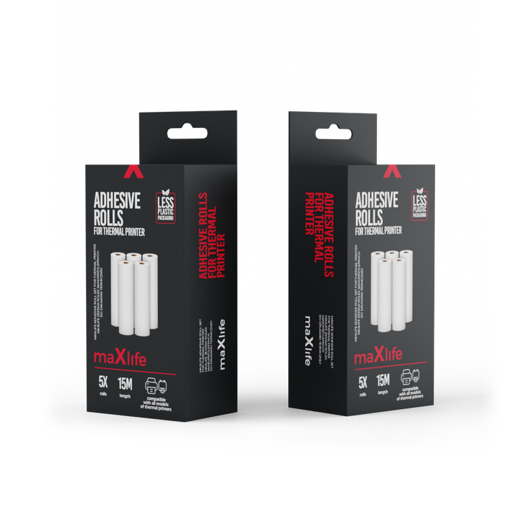 Maxlife-liimarullasetti lämpötulostimelle