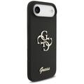 Guess Silicone Big 4G Script -suojakuori iPhone Airille, musta