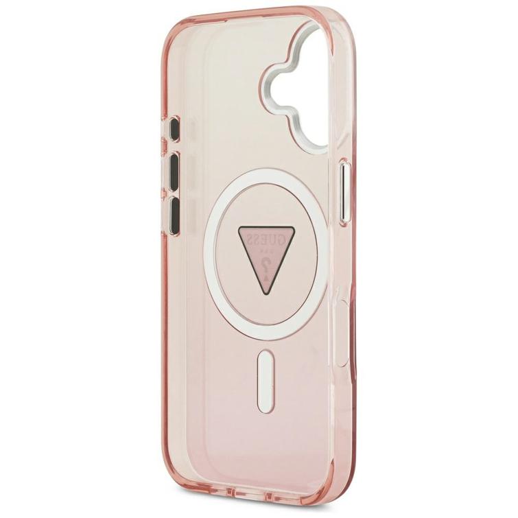 Guess Case Magsafe IML -liukuv&auml;rj&auml;yskotelo iPhone 17:lle, pinkki