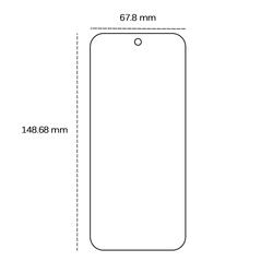 Karkaistu lasi 2,5D Google Pixel 9a:lle