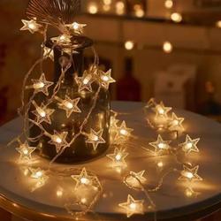 LED GARLAND 10M (80 LED LAMPS) USB STARS WARM WHITE
