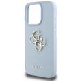 Guess Hardcase PU Grained Big 4G ja Classic Logo -suojakuori iPhone 16 Pro Maxille 6,9" Sininen