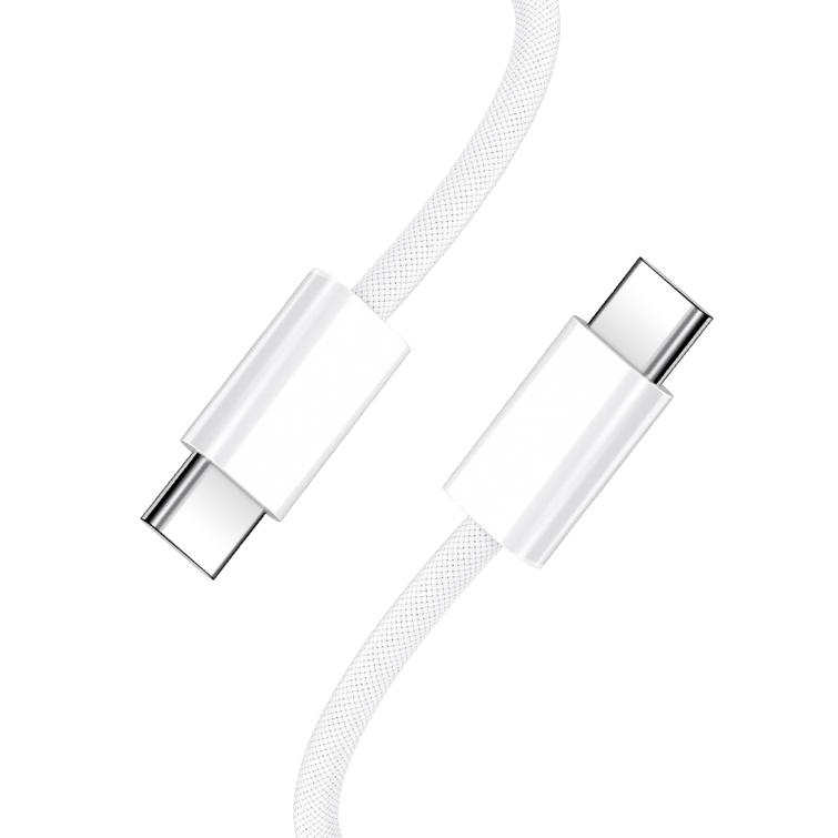 BWOO-kaapeli USB-C - USB-C 2m 60W valkoinen