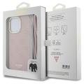 Guess iPhone 15 Pro 6,1" suojakuori GUHCP15LHC4SEP pinkki HC CROSSBODY CORD 4G PRINT