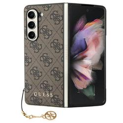 Guess-suojakuori Samsung Galaxy Z Fold 5:lle GUHCZFD5GF4GBR ruskea HC PU 4G Charm