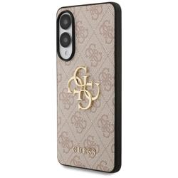 Guess-suojakuori Samsung Galaxy S25 Edgelle GUESS HC 4G PU isolla logolla, pinkki