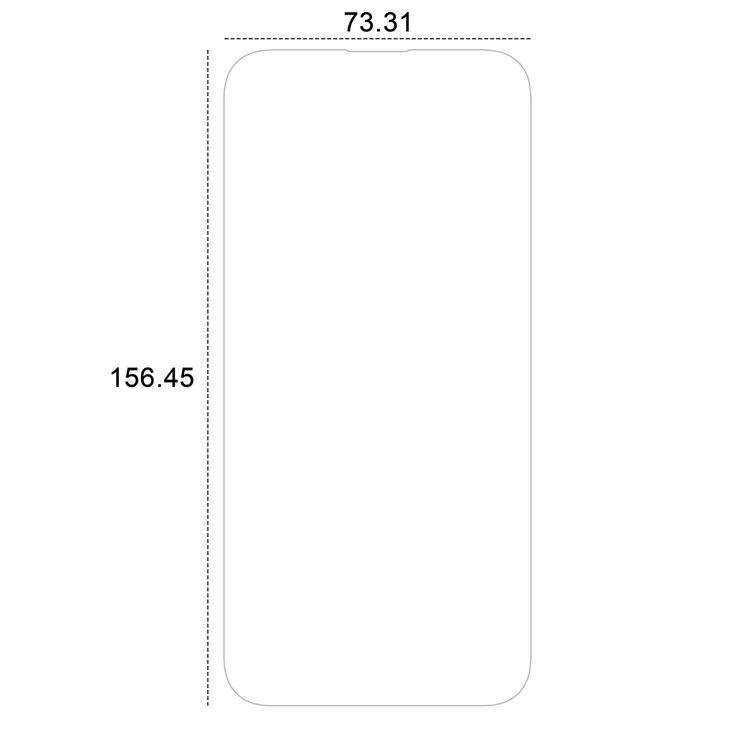 Etteri hybrid glass for iPhone 15 Pro Max 6,7"