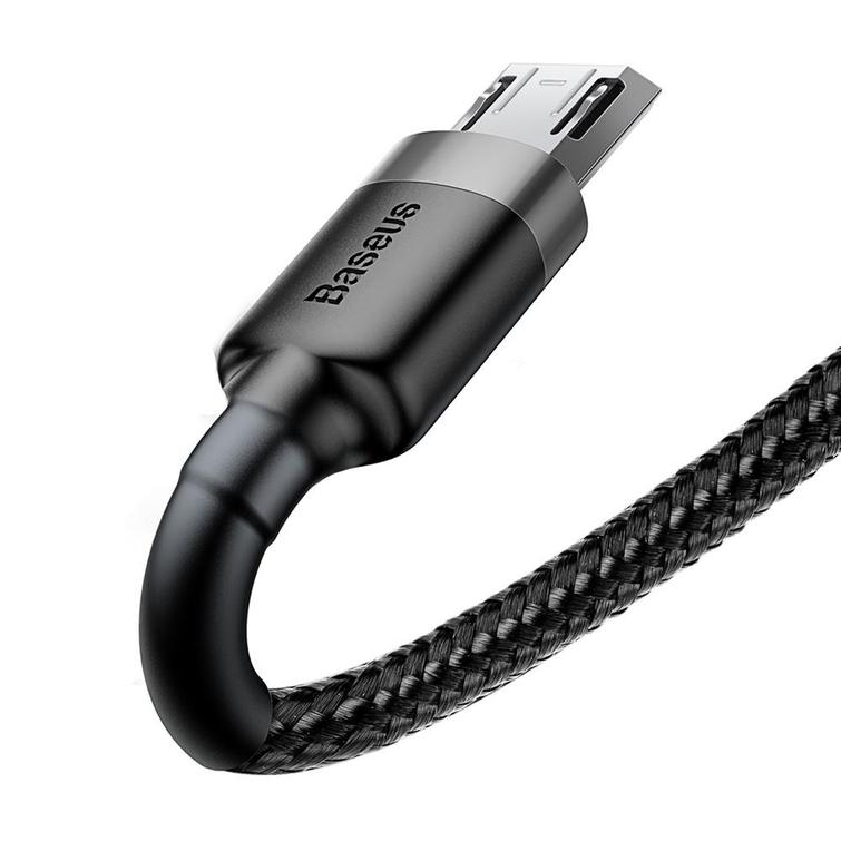Baseus cable Cafule USB - microUSB 2,0 m 1,5A gray-black