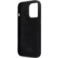 Karl Lagerfeld -suojakuori iPhone 14 Pro 6,1" KLHCP14LSMHKNPK musta HC silikoni Ikonik Metal Pin