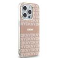 DKNY case for iPhone 15 Pro Max 6,7" DKHMP15XHRHSEP blue HC Magsafe pc tpu repeat texture pattern w stripe