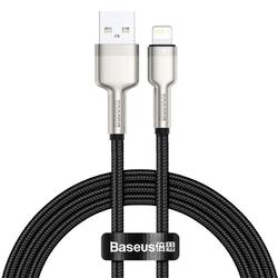 Baseus Cafule Metal USB-kaapeli - Lightning-kaapeli 1,0 m 2,4A musta
