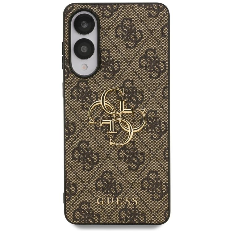 Guess-suojakuori Samsung Galaxy S25 Edgelle GUESS HC 4G PU isolla logolla, ruskea