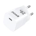 BWOO CDA155 PD -seinälaturi 1x USB-C-portti 1A 20W valkoinen