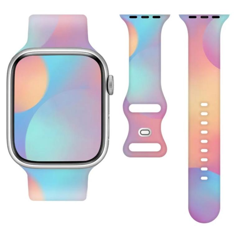 SILICONE STRAP SMARTWATCH 20MM RAINBOW