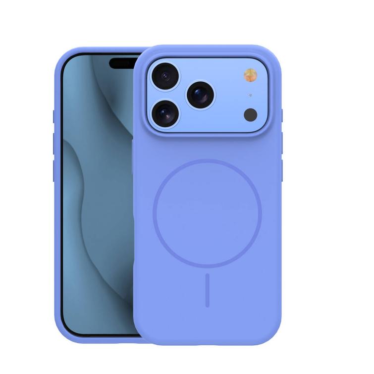 Silicone Thin Mag case for iPhone 17 Pro 6,3" / iPhone 18 Pro 6,3" sky blue