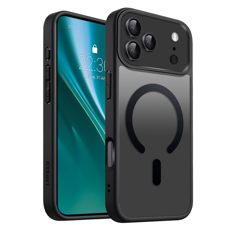 Etteri Matt Mag kotelo iPhone 17 Pro Max mustalle