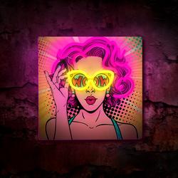 Neon ART LED POWER NAINEN keltavioletti FLA02 Forever Light