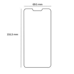 Karkaistu lasi 2,5D Motorola Moto G72:lle