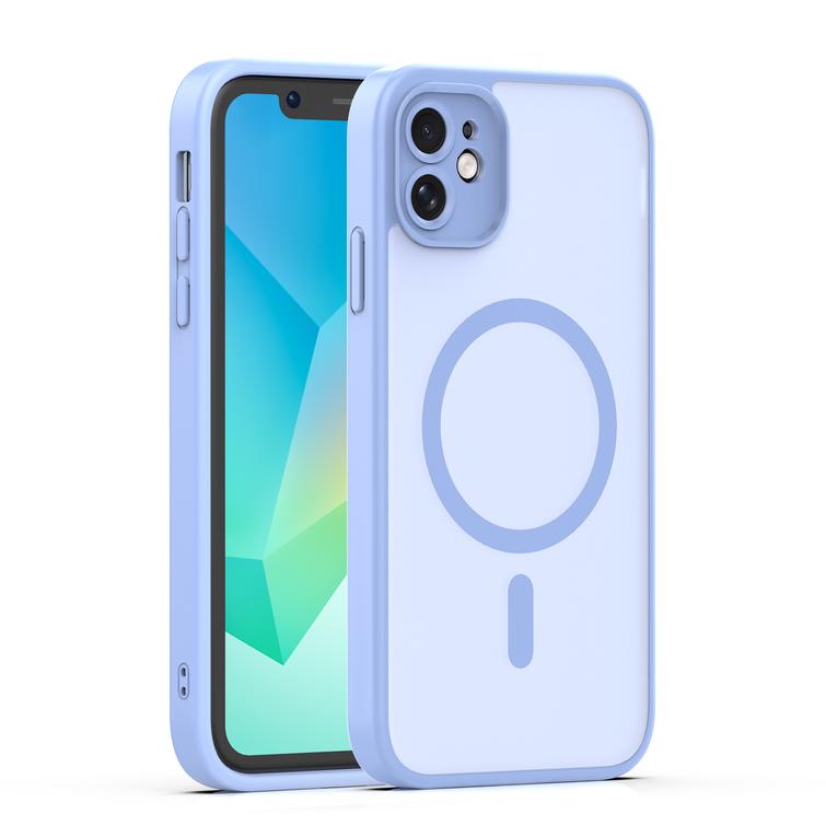 Mag Matt case for iPhone 11 light blue camera protection