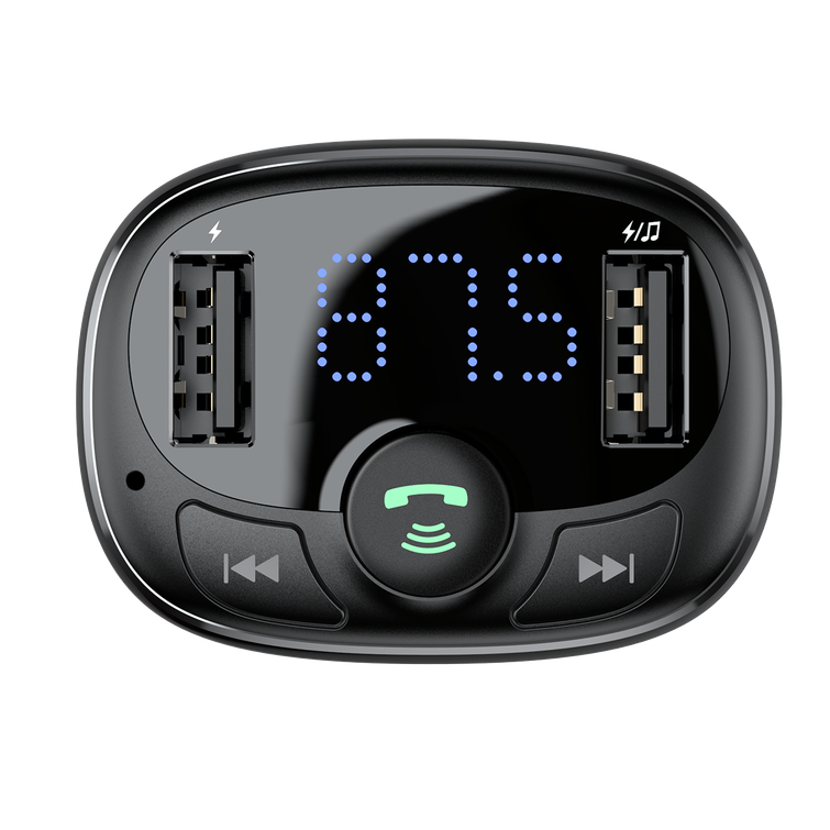 Baseus-lähetin FM T-muotoinen S-09A Bluetooth MP3 musta