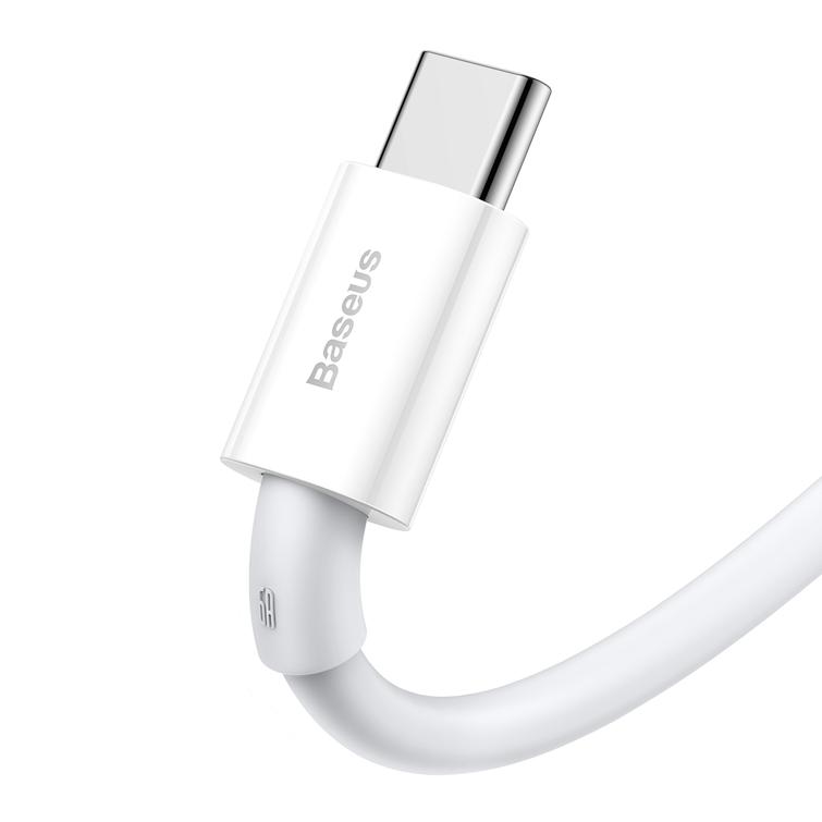 Baseus Superior USB - USB-C -kaapeli 1,0 m valkoinen 66W