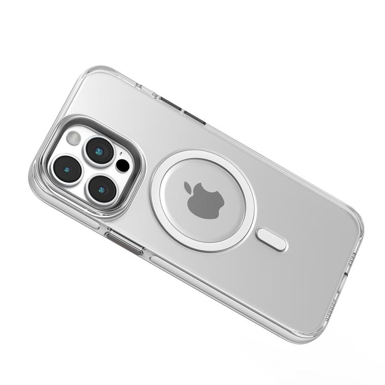 Comma-suojakuori Crystal Mag iPhone 15:lle, läpinäkyvä