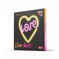 Neon LED-valo LOVE HEART violetti valkoinen NNE02 Neolia