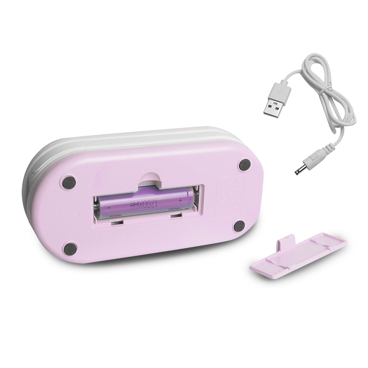 Kokoontaitettava LED-pöytävalaisin 10W, 3000/4500/6000K, 1200mAh, pinkki, LTC