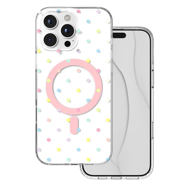 Bubble Dots Mag -kuori iPhone 16 Pro Max 6,9" valkoinen