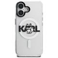 Karl Lagerfeld suojakuori iPhone 17 6,1" IML Choupette Sketch Logo MagSafe läpinäkyvä
