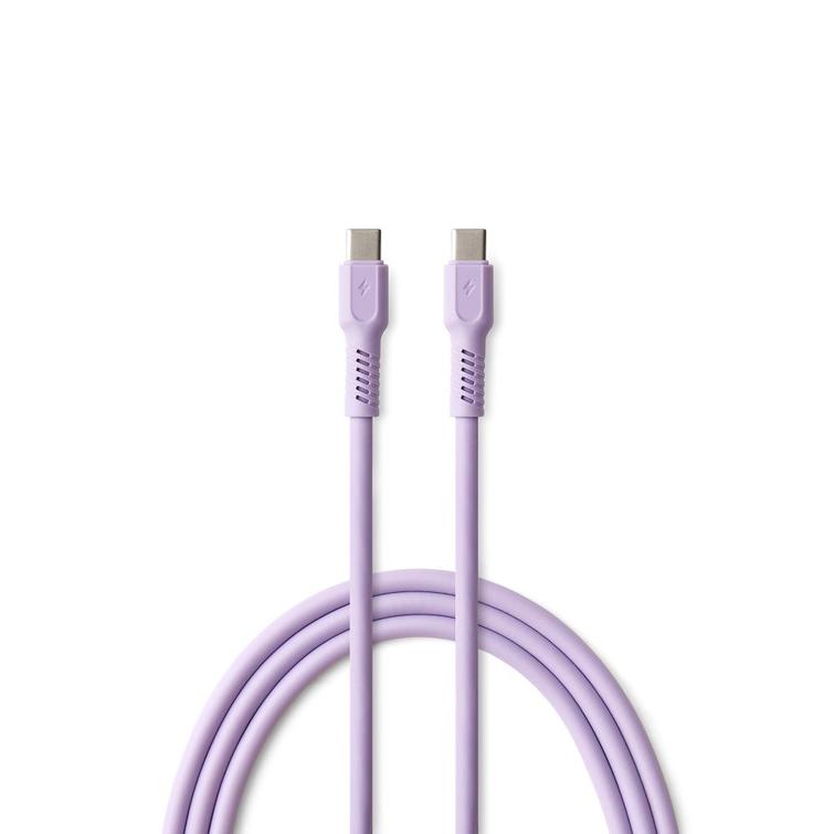 COLORUM-kaapeli USB-C - USB-C 1,8m 3A CK60-CC-09 xLavenda