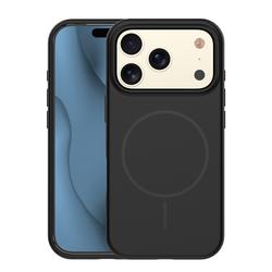 Silikoninen ohut Mag-suojakuori iPhone 17 Pro 6,3":lle, musta