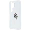 Karl Lagerfeld case IML Peekaboo Choupette MagSafe for Samsung Galaxy S26 Ultra transparent