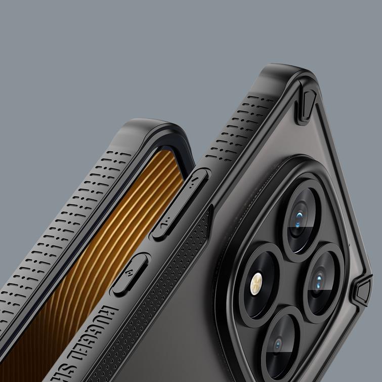 Defender Matt -suojakuori Xiaomi Redmi Note 14 Pro 5G:lle (maailmanlaajuinen) musta