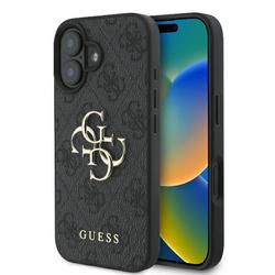 Guess iPhone 16 6,1" suojakuori GUHCP16S4GMGGR 4G:lle, iso logo, musta