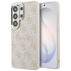 Guess case 4G Embossed Ring MagSafe for Samsung Galaxy S26 Ultra pink