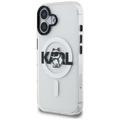 Karl Lagerfeld suojakuori iPhone 17 6,1" IML Choupette Sketch Logo MagSafe läpinäkyvä